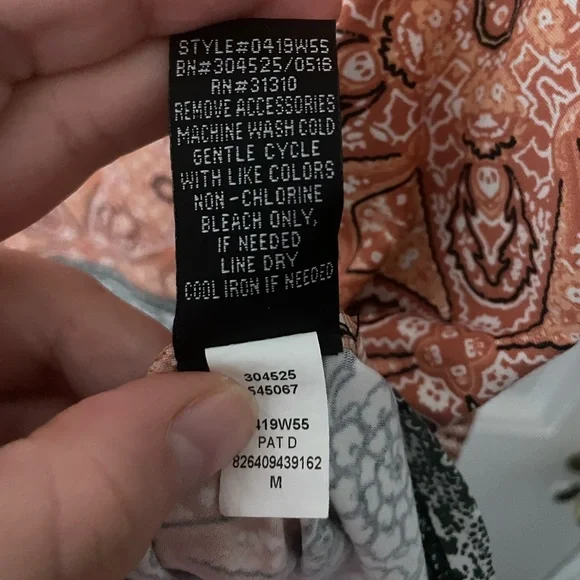 NWOT AB Studio Geometric Tank Top - Picture 4 of 4